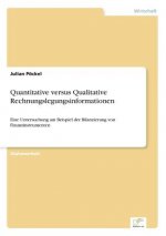 Quantitative versus Qualitative Rechnungslegungsinformationen