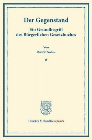 Der Gegenstand.