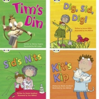 Learn to Read at Home with Bug Club Phonics: Pack 1 (Pack of 4 fiction books) (Monica Hughes)(Miękka)