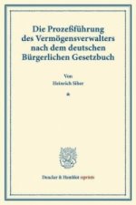 Die Prozeßführung des Vermögensverwalters nach dem deutschen Bürgerlichen Gesetzbuch.