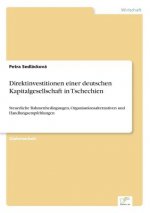 Direktinvestitionen einer deutschen Kapitalgesellschaft in Tschechien