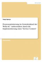 Prozessoptimierung im Zentraleinkauf der Wella AG - insbesondere durch die Implementierung eines Service Centers
