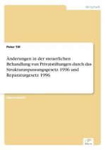 AEnderungen in der steuerlichen Behandlung von Privatstiftungen durch das Strukturanpassungsgesetz 1996 und Reparaturgesetz 1996