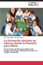 formacion docente en valores desde la Filosofia para Ninos