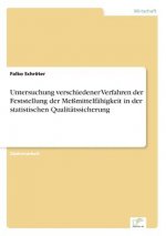 Untersuchung verschiedener Verfahren der Feststellung der Messmittelfahigkeit in der statistischen Qualitatssicherung