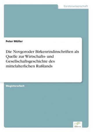 Novgoroder Birkenrindinschriften als Quelle zur Wirtschafts- und Gesellschaftsgeschichte des mittelalterlichen Russlands