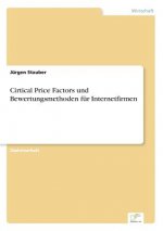 Cirtical Price Factors und Bewertungsmethoden fur Internetfirmen