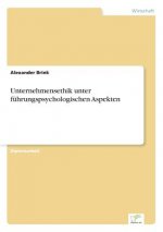 Unternehmensethik unter fuhrungspsychologischen Aspekten