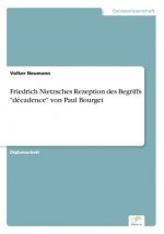 Friedrich Nietzsches Rezeption des Begriffs decadence von Paul Bourget