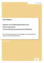 Kultur als Schlusselproblem bei internationalen Unternehmenszusammenschlussen