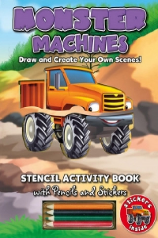 Stencil Activity Book - Monster Machines