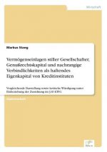 Vermoegenseinlagen stiller Gesellschafter, Genussrechtskapital und nachrangige Verbindlichkeiten als haftendes Eigenkapital von Kreditinstituten