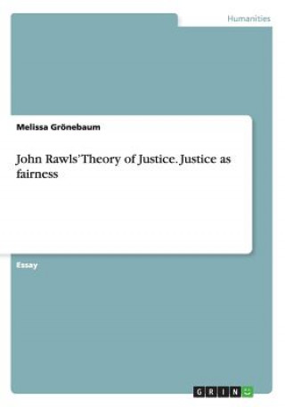 John Rawls Theory of Justice. Justice as fairness