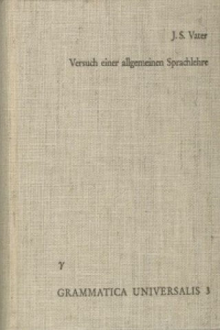 Versuch einer allgemeinen Sprachlehre
