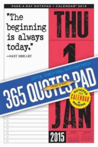 365 Quotes Page-A-Day Notepad and 2015 Calendar