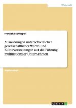 Auswirkungen unterschiedlicher gesellschaftlicher Werte- und Kulturvorstellungen auf die Fuhrung multinationaler Unternehmen