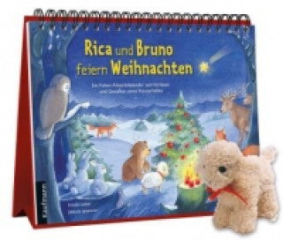 Rica und Bruno feiern Weihnachten, m. Stoffschaf