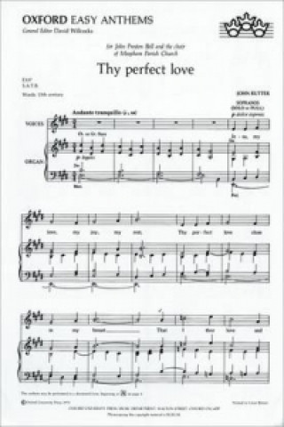 Thy perfect love
