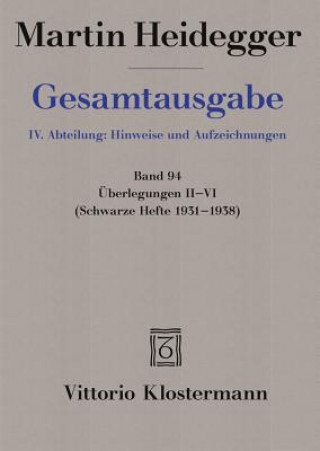 Überlegungen II-VI. Bd.2-6 (Martin Heidegger,Peter Trawny)(Twarda)