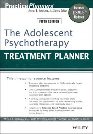 Adolescent Psychotherapy Treatment Planner, Fifth Edition