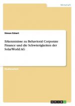 Erkenntnisse zu Behavioral Corporate Finance und die Schwierigkeiten der SolarWorld AG