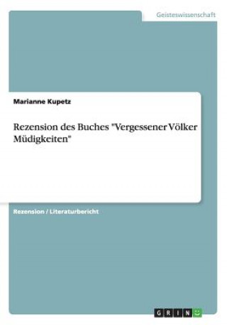 Rezension des Buches Vergessener Voelker Mudigkeiten