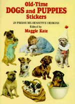 Old-Time Dogs and Puppies Stickers