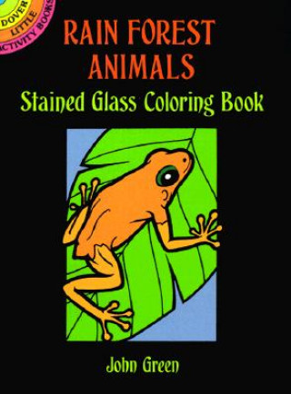 Rain Forest Animals Stained Glass Colouring Book