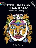 North American Indian Designs Stained Glass Colouring Book