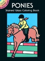 Ponies Stained Glass Coloring Book