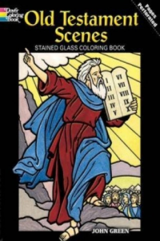 Old Testament Scenes Stained Glass Coloring Book