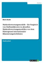 Markenbewertungsmodelle - Ein Vergleich von Einflussfaktoren in aktuellen Markenbewertungsmodellen vor dem Hintergrund internationaler Bilanzierungsri