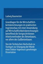 Grundlagen Fur Die Wirtschaftlichkeitsberechnungen Im Praktischen Ingenieurbau Mit Einer Anwendung Auf Wirtschaftlichkeitsberechnungen Betreffend Die