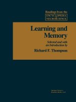 Learning and Memory