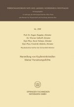 Herstellung Von Kupfereinkristallen Kleiner Versetzungsdichte