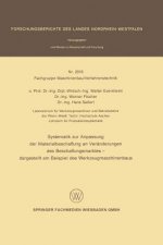 Systematik Zur Anpassung Der Materialbeschaffung an Veranderungen Des Veschaffungsmarktes - Dargestellt am Beispiel Des Werkzuegmaschinenbaus