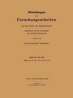 Mitteilungen UEber Forschungsarbeiten Auf Dem Gebiete Des Ingenieurwesens