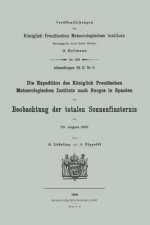 Expedition Des K niglich Preu ischen Meteorologischen Instituts Nach Burgos in Spanien Zur Beobachtung Der Totalen Sonnenfinsternis Am 30. August 1905
