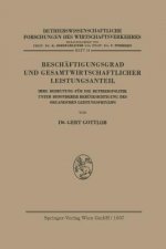 Besch ftigungsgrad Und Gesamtwirtschaftlicher Leistungsanteil