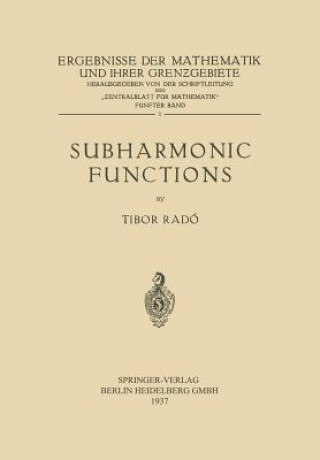 Subharmonic Functions