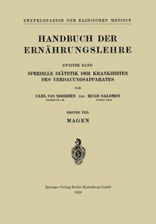 Handbuch Der Ern hrungslehre