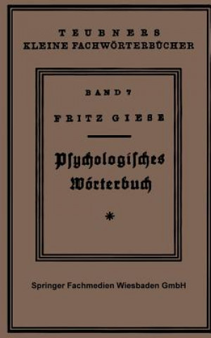 Psÿchologisches Woerterbuch