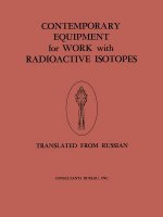 Contemporary Equipment for Work with Radioactive Isotopes