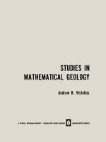 Studies in Mathematical Geology
