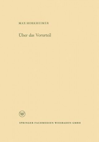 UEber Das Vorurteil