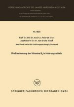Bestimmung Des Vitamins B6 in Nahrungsmitteln
