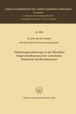 Verformungserscheinungen an Der Oberflache Biegewechselbeanspruchter Austenitischer Stahlproben Bei Raumtemperatur