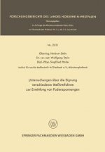 Untersuchungen UEber Die Eignung Verschiedener Messverfahren Zur Ermittlung Von Fadenspannungen