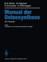 Manual Der Osteosynthese