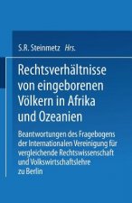 Rechtsverh ltnisse Von Eingeborenen V lkern in Afrika Und Ozeanien